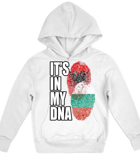 Bulgarian And Albanian Mix Heritage DNA Flag Kids Hoodie