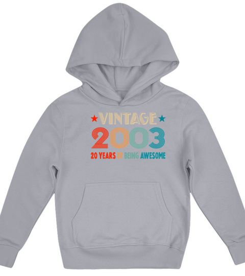 Classic Vintage 2003 - 20 Years Old Birthday Kids Hoodie