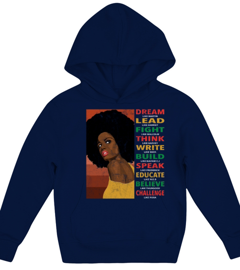 Dream Lead Black History Month and Juneteenth Kids Hoodie