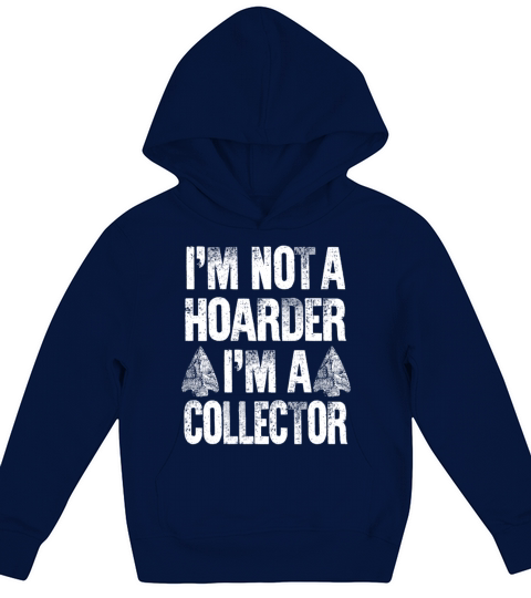 Funny Arrowhead Collecting Vintage Look Gifts Kids Hoodie