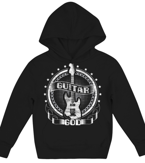 Guitar Heavy Metal Music Gift Idea Kids Hoodie