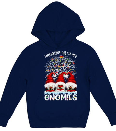 Hanging With My Gnomies Nordic Santa Gnome Christm Kids Hoodie