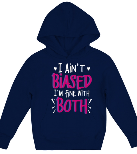 I Aint Biased Funny Bi Bisexual Pride Kids Hoodie