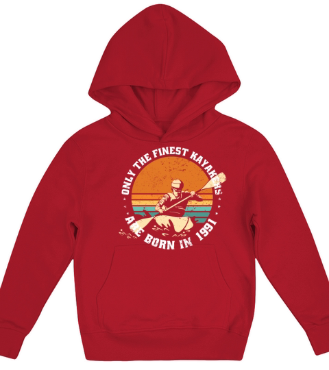Kayak-Rafting KAYAKER Vintage 1991 Birthday Kids Hoodie
