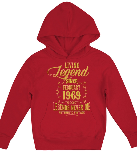 Living Legend since February 1969 Kids Hoodie