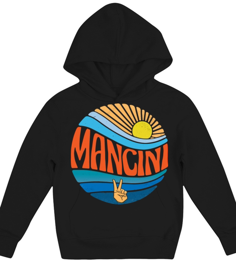 Mancini Shirt Vintage Sunset Mancini Groovy Tie Kids Hoodie