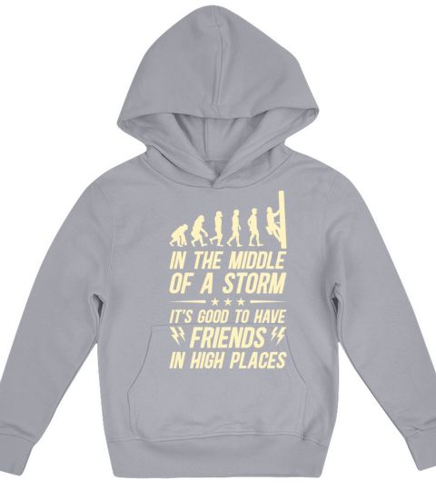 Thank A Lineman Quote Electrical Lineman Kids Hoodie