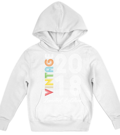 Vintage 2018 Vintage Birthday Retro Vintage Kids Hoodie