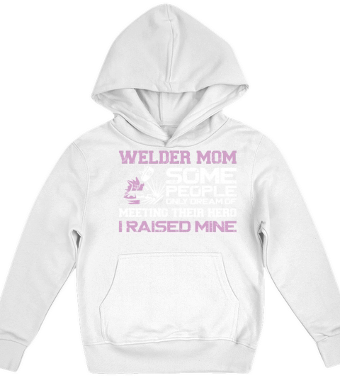 Welder Welding Mother Vintage Kids Hoodie