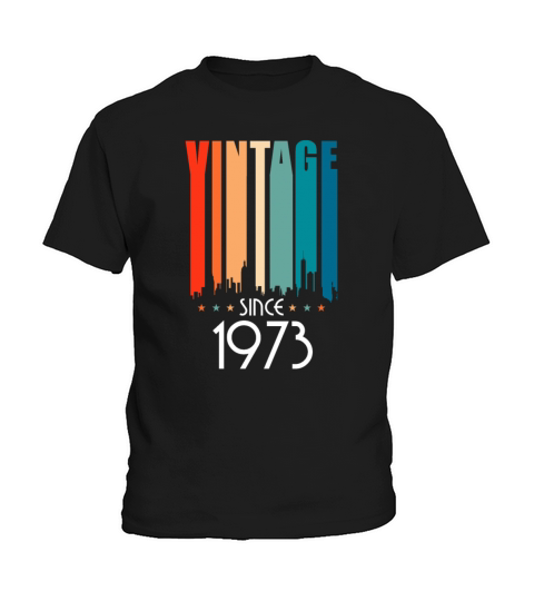 1973 Vintage born in Retro age Birthday gift idea Kids T-Shirt
