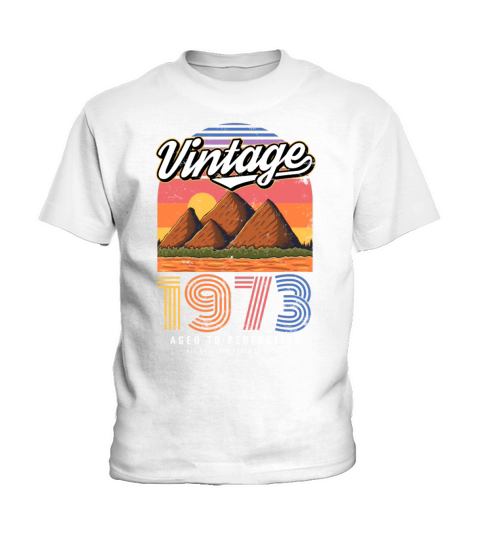 1973 Vintage born in Retro age Birthday gift idea Kids T-Shirt