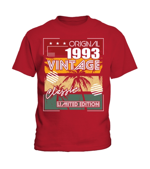 30th birthday vintage 1993 original classic 1993 Kids T-Shirt