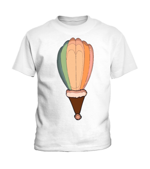 Air Ballon With Sant Hat Kids T-Shirt