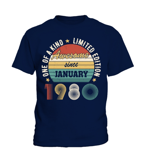 Awesome Since January 1980 Limited Edition Kids T-Shirt