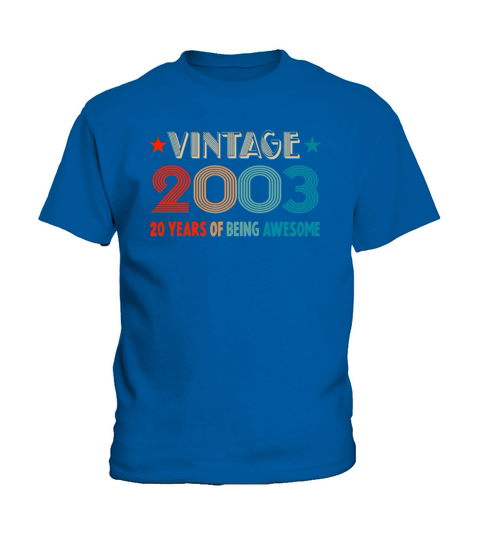 Classic Vintage 2003 - 20 Years Old Birthday Kids T-Shirt