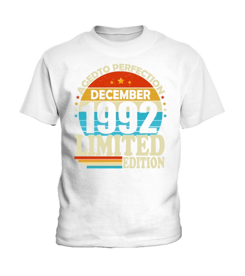 December 1992 Vintage Retro Birthday Kids T-Shirt