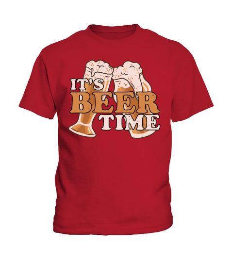 Its Beer Time Funny Beer Tasting Drinking Party Kids T-Shirt