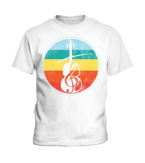 Violin Violinist Retro Vintage Kids T-Shirt