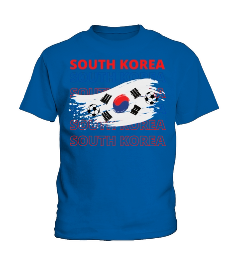 World South Korea Soccer Vintage Kids T-Shirt