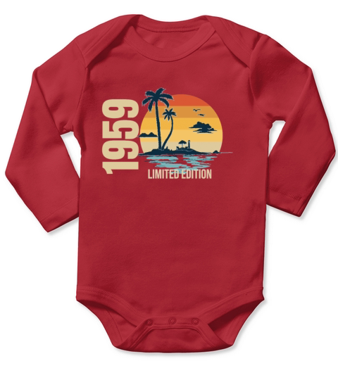 Birthday Limited Edition 1959 Long Sleeve Baby One-Piece