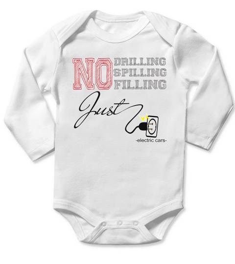 electric car Long Sleeve Baby One-Piece