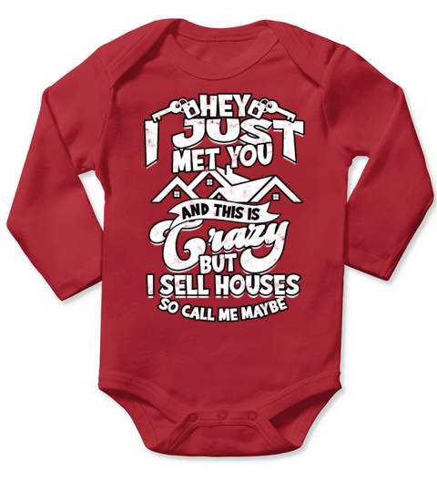 House Realtor Real Estate Agent Property Home Long Sleeve Baby One-Piece