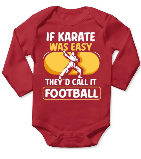 If Karate was easy Long Sleeve Baby One-Piece