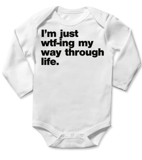 WTF Long Sleeve Baby One-Piece