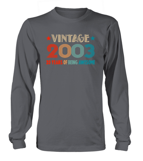 Classic Vintage 2003 - 20 Years Old Birthday Long sleeved Unisex