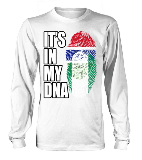 Gambian And Nigerian Mix Heritage DNA Flag Long sleeved Unisex