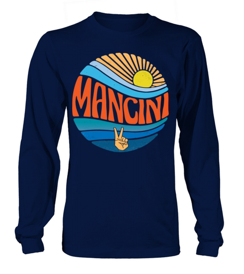 Mancini Shirt Vintage Sunset Mancini Groovy Tie Long sleeved Unisex