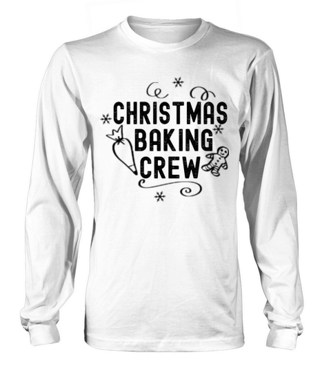 Merry Christmas Baking Crew Grunge Matching Pajama Long sleeved Unisex