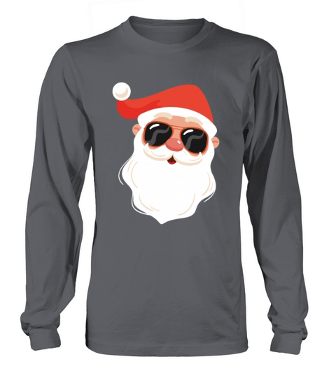 Merry Christmas Retro Vintage Red And White Santa Claus Long sleeved Unisex