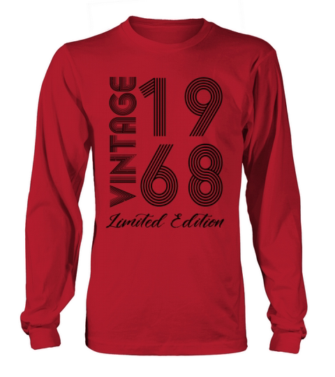 Vintage 1968 Vintage Birthday Retro Vintage Long sleeved Unisex