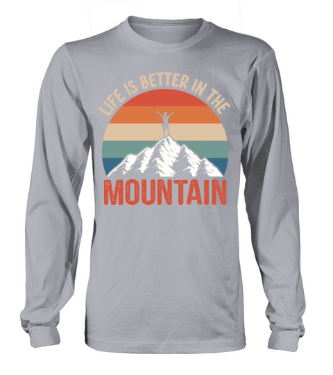Vintage Mountains Climber Hiker Long sleeved Unisex