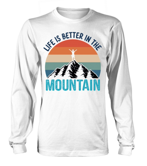 Vintage Mountains Climber Hiker Long sleeved Unisex