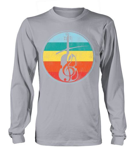 Violin Violinist Retro Vintage Long sleeved Unisex