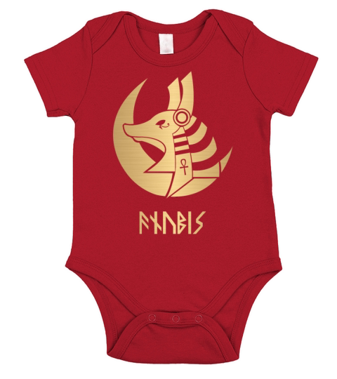 Anubis Egyptian God Short Sleeve Baby One-Piece