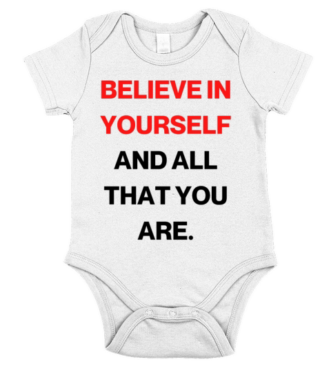 Believe in yourself and all that you are Short Sleeve Baby One-Piece