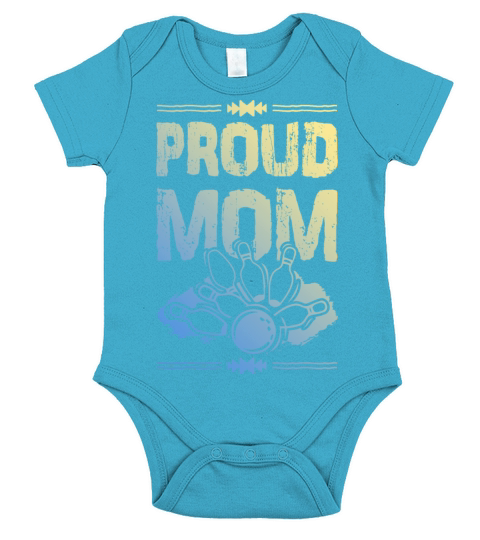 Bowling Mom Short Sleeve Baby One-Piece