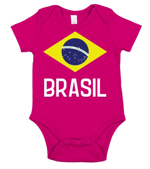 Brasil Flag Soccer 2022 Brazilian Futebol Brazil Short Sleeve Baby One-Piece