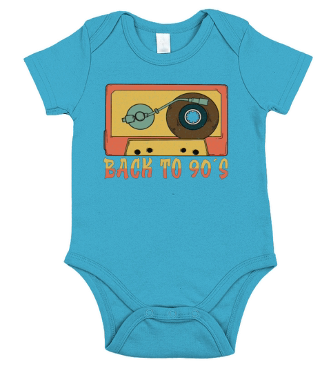 Cassette Type Vintage Cassette Retro Cassette Love Short Sleeve Baby One-Piece