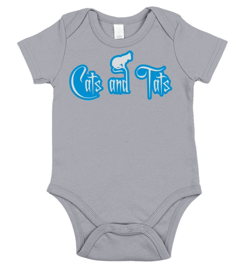 cats and tats quote Short Sleeve Baby One-Piece