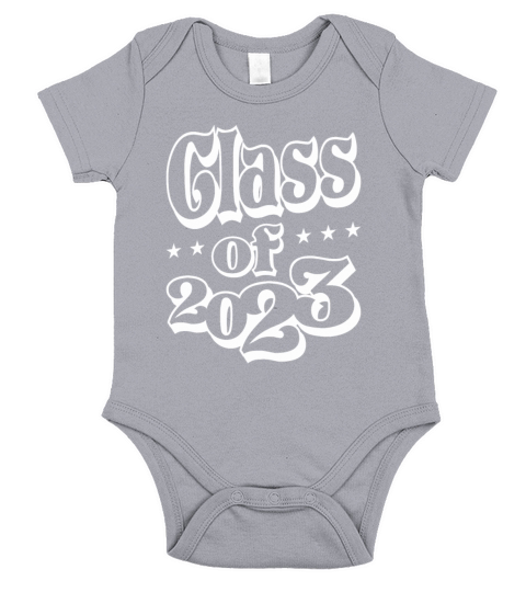 Class Of 2023 Senior 23 Graduation Vintage School Short Sleeve Baby One-Piece