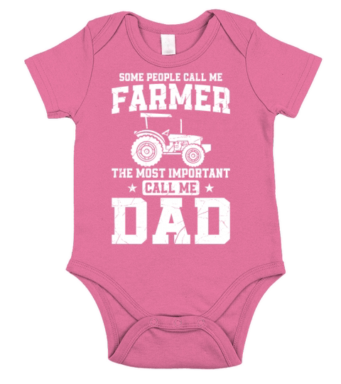 Farming Farmer Dad Father Vintage Short Sleeve Baby One-Piece