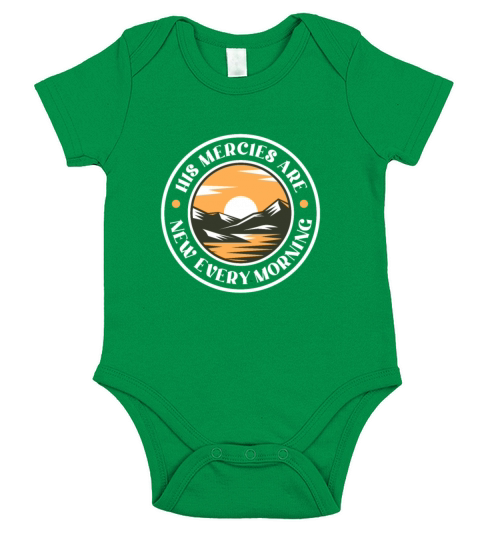 His Mercies Are New Every Morning Short Sleeve Baby One-Piece