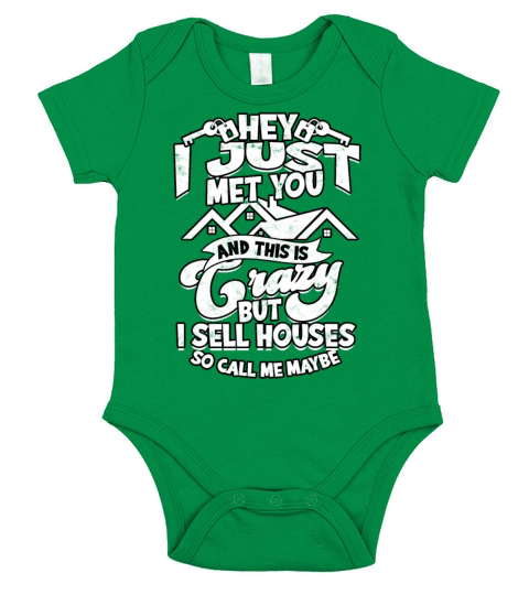 House Realtor Real Estate Agent Property Home Short Sleeve Baby One-Piece