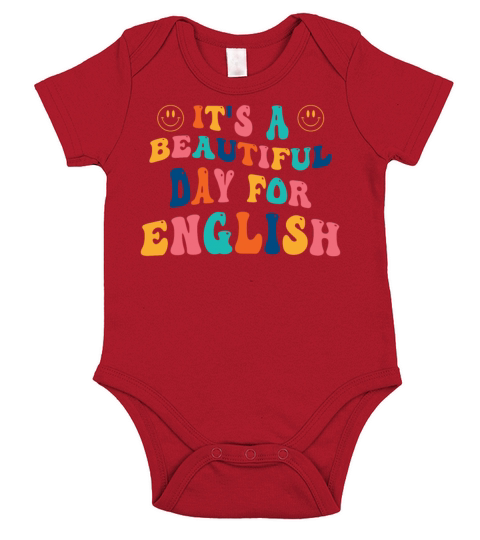 Its a beautiful Day for English Short Sleeve Baby One-Piece