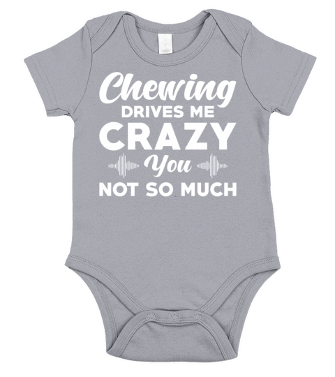 Misophonia Saying Chewing Short Sleeve Baby One-Piece