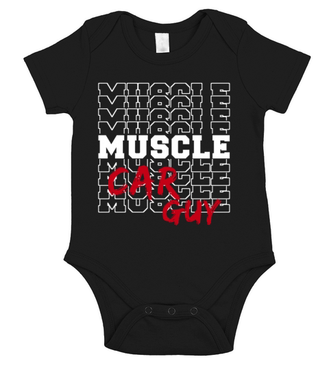 Musclecar Guy American Muscle Car Owner Collector Short Sleeve Baby One-Piece